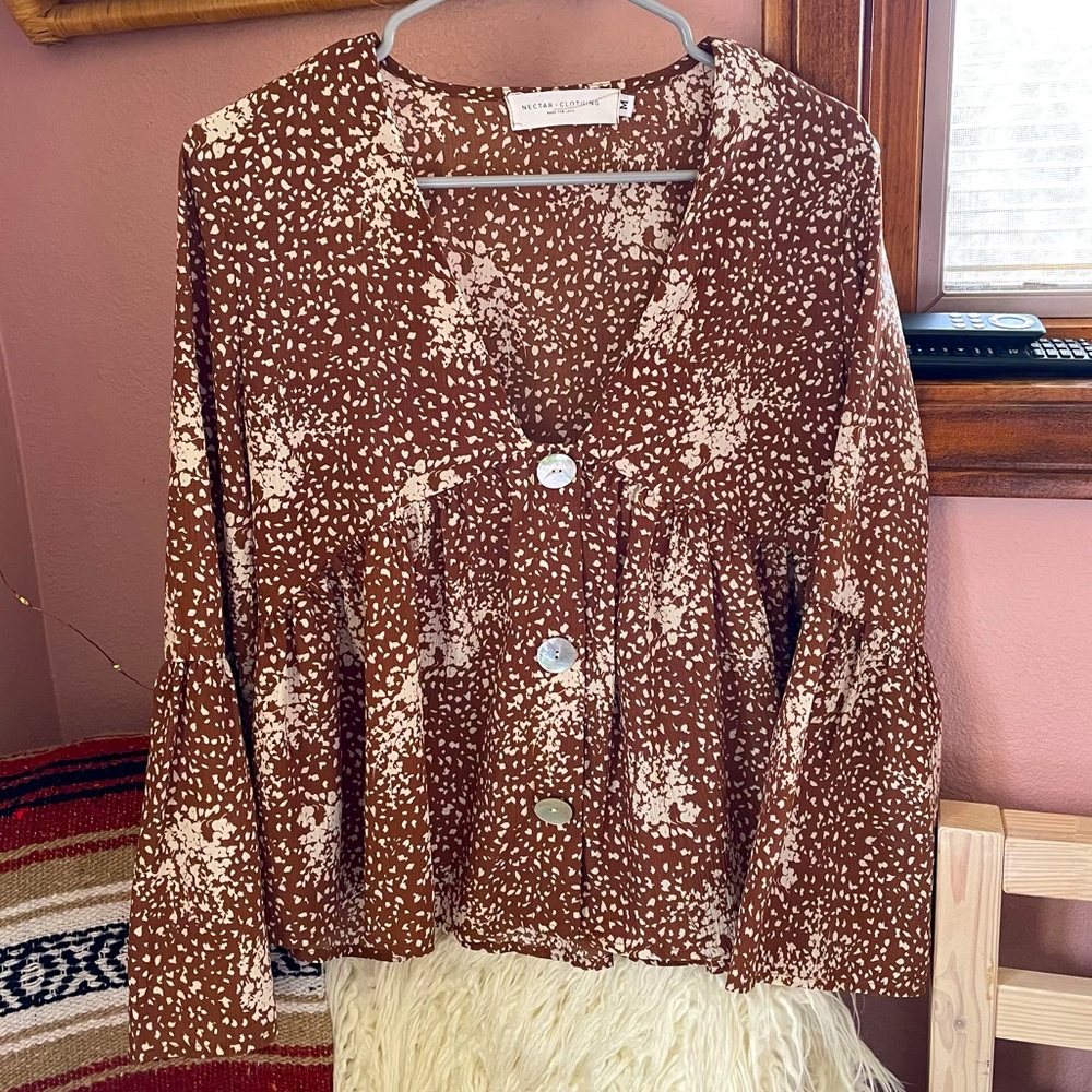 Nectar clothing babydoll top M